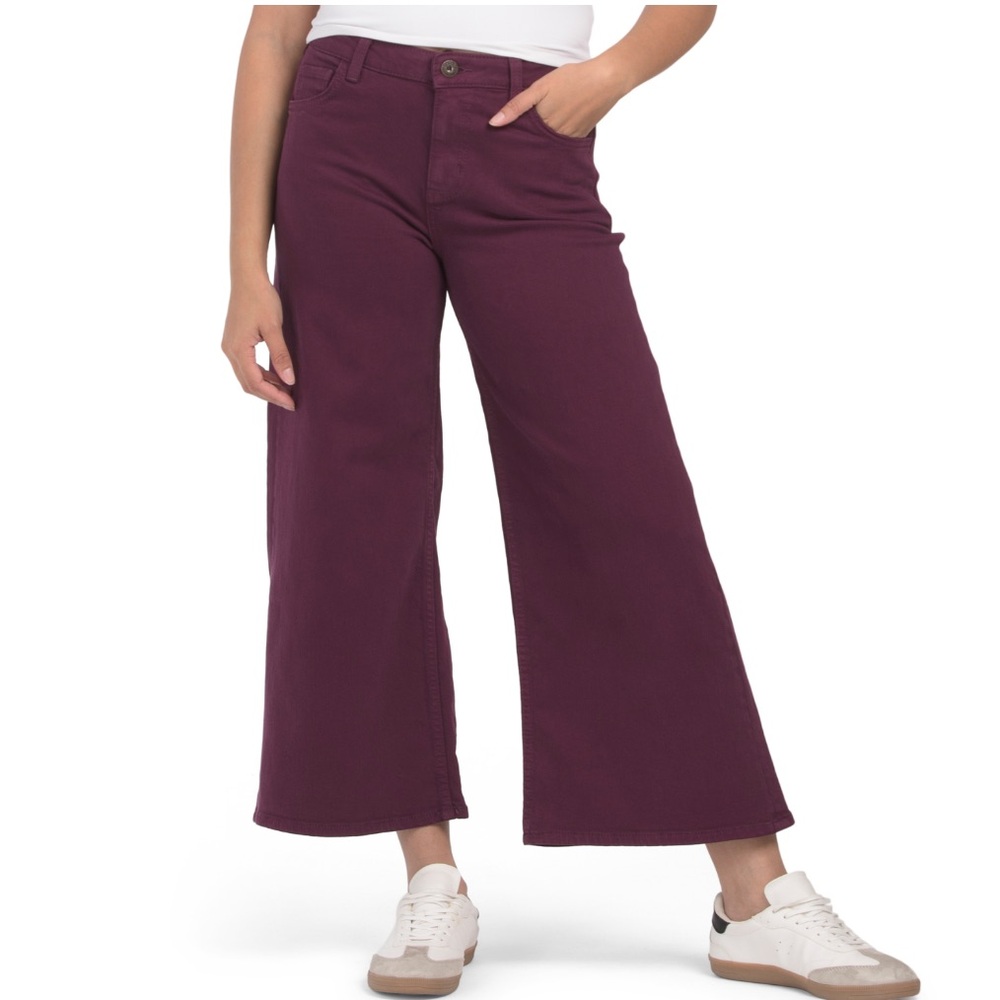🛑 1 hour sale. NWT. Johnny Was, Mademoiselle Wide-Leg Purple Pants